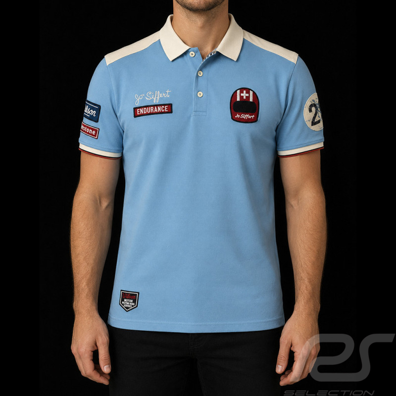 Polo Jo Siffert 917 Bleu Clair - Homme