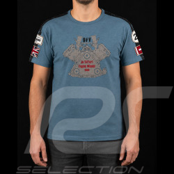 T-shirt Jo Siffert DFV 1968 Bleu Pétrole - Homme