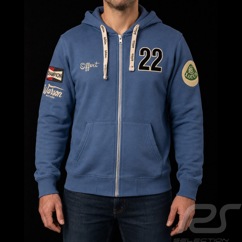 Jo Siffert Kapuzenpullover Brands Hatch n° 22 Blau - Herren