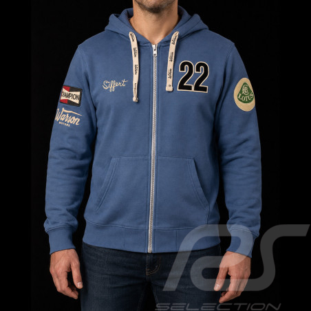 Jo Siffert Kapuzenpullover Brands Hatch n° 22 Blau - Herren