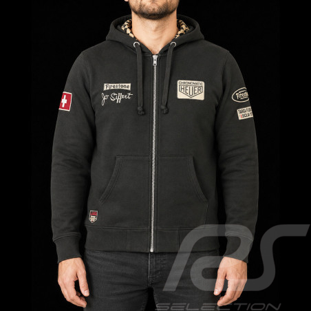 Jo Siffert Kapuzenpullover Targa Florio 1970 Kohlschwarz - Herren