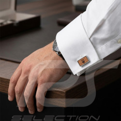 Maserati Cufflinks Trident Silver / Wood 920018059