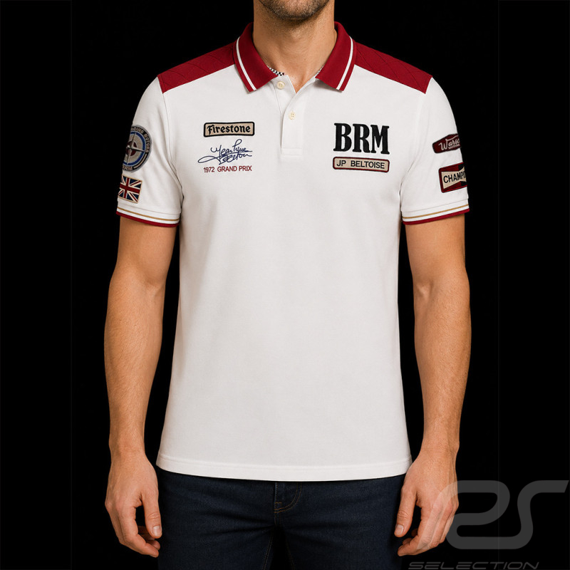 Jean-Pierre Beltoise Polo Shirt n° 17 White / Red - Men
