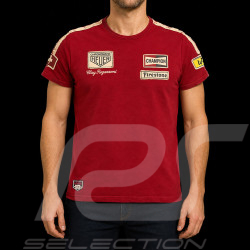 T-Shirt Clay Regazzoni n° 4 Monza 1970 Rouge - Homme