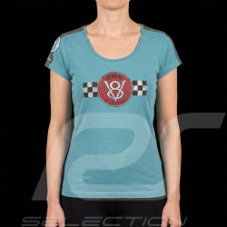 V8 Motors T-Shirt Performance n° 43 Blue - Women