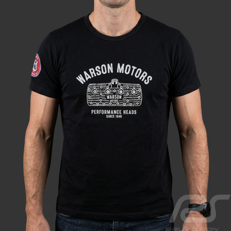 T-shirt Zylinderkopf Performance Warson Kohlenschwarz 21110 - Herren