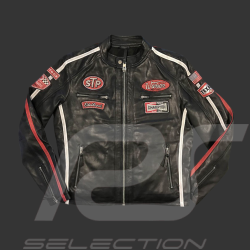 Daytona Leather Jacket Black / Red - Men