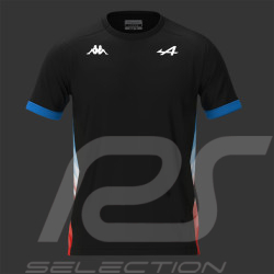 Alpine T-Shirt Endurance Official Team Schumacher Adirend Black / Blue / Red Kappa 381W3YW - Men