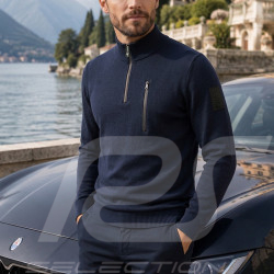 Maserati Pullover North Sails mit Reißverschluss Stehkragen Marineblau - Herren