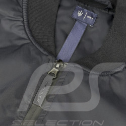 Maserati Jacket Bomber with Trident Logo Made in Italy Navy Blue - Unisex