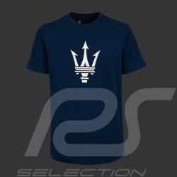 T-shirt Maserati Tridente Grande Logo Navy blue MA241M008BL - Men