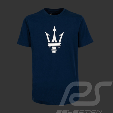 T-shirt Maserati Tridente Grande Logo Navy blue MA241M008BL - Men