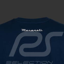 T-shirt Maserati Tridente Grande Logo Navy blue MA241M008BL - Men