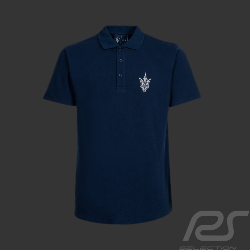Maserati Poloshirt Dreizack Schwarz MA241M101 - Herren