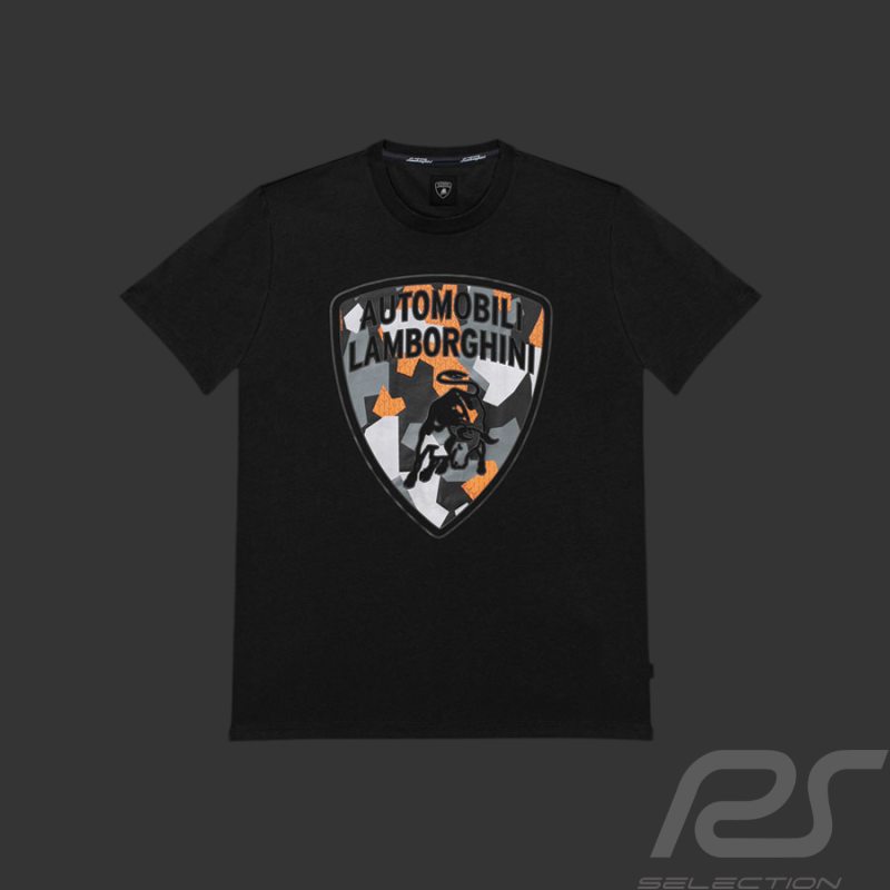 T-Shirt Lamborghini Camouflage Noir - Homme LCSWZB7T2-100