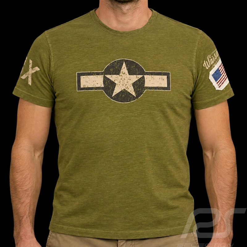 T-shirt Aircraft C47 that's all brother USAAF 1944 Kaki green 19122 - Men