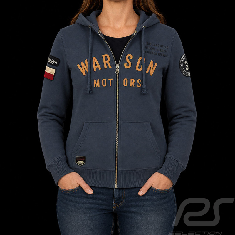 Veste à capuche hoodie Bonneville Warson gris carbone - femme