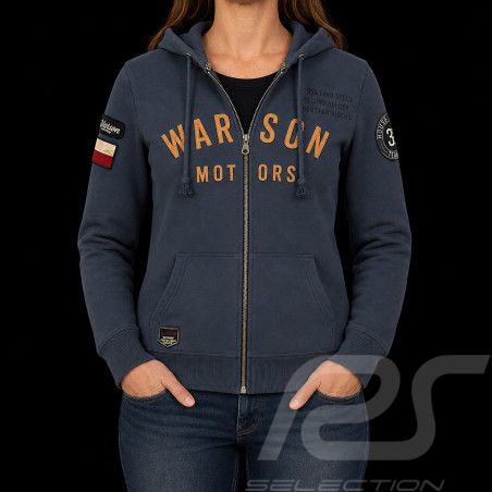 Veste à capuche hoodie Bonneville Warson gris carbone - femme