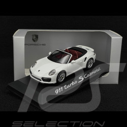 Porsche 911 Turbo S Cabriolet Type 991 2016 White 1/43 Herpa WAP0201340G