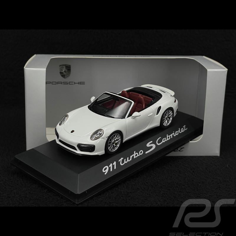 Porsche 911 Turbo S Cabriolet Type 991 2016 White 1/43 Herpa WAP0201340G