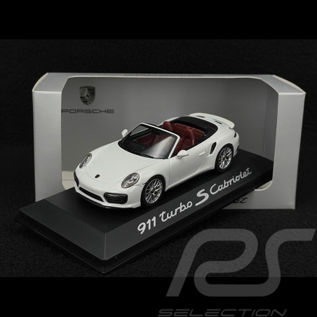 Porsche 911 Turbo S Cabriolet Type 991 2016 White 1/43 Herpa WAP0201340G