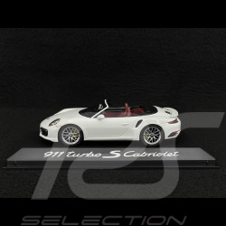 Porsche 911 Turbo S Cabriolet Type 991 2016 White 1/43 Herpa WAP0201340G