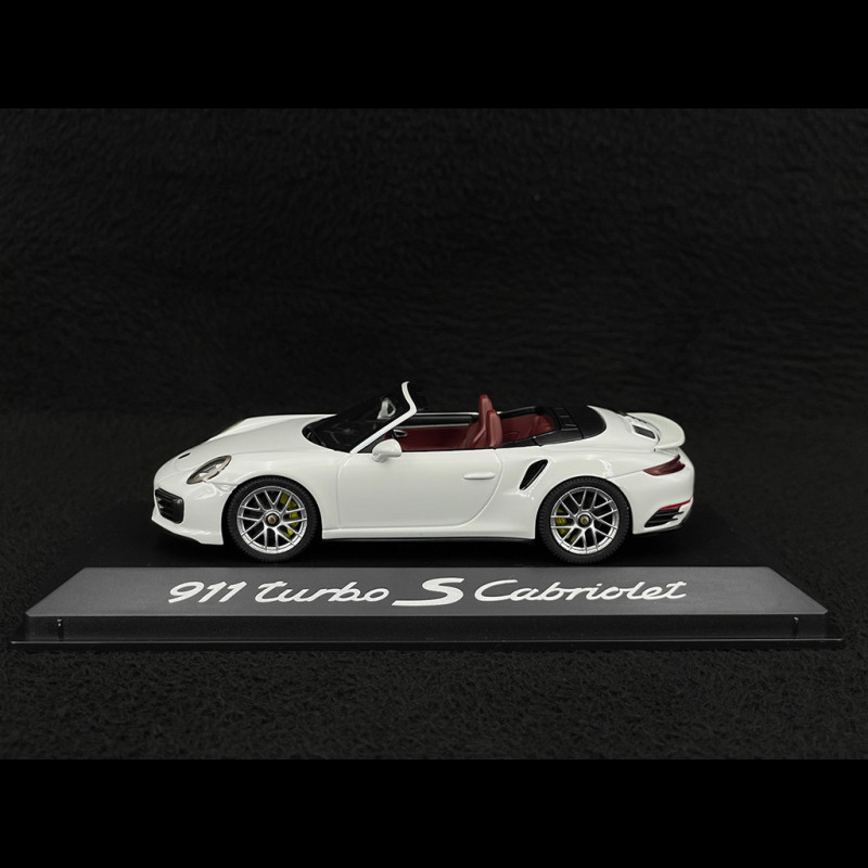 Porsche 911 Turbo S Cabriolet Type 991 2016 White 1/43 Herpa