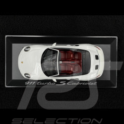Porsche 911 Turbo S Cabriolet Type 991 2016 White 1/43 Herpa WAP0201340G