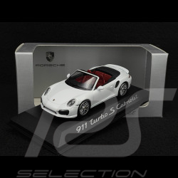 Porsche 911 Turbo S Cabriolet Type 991 2014 White 1/43 Minichamps WAP0203110E