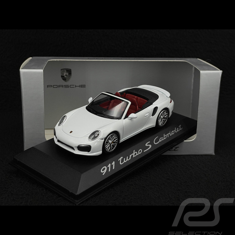 Porsche 911 Turbo S Cabriolet Type 991 2014 White 1/43 Minichamps WAP0203110E