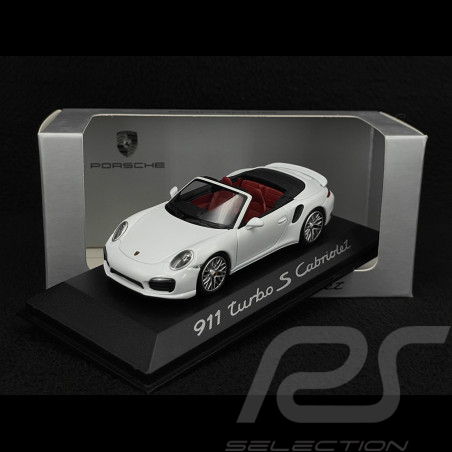Porsche 911 Turbo S Cabriolet Type 991 2014 White 1/43 Minichamps WAP0203110E