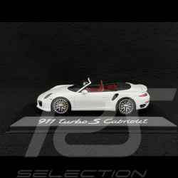 Porsche 911 Turbo S Cabriolet Typ 991 2014 Weiß 1/43 Minichamps WAP0203110E