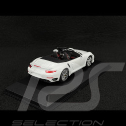 Porsche 911 Turbo S Cabriolet Type 991 2014 White 1/43 Minichamps WAP0203110E