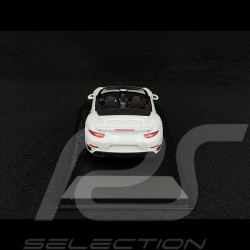 Porsche 911 Turbo S Cabriolet Type 991 2014 White 1/43 Minichamps WAP0203110E