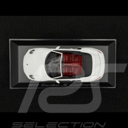 Porsche 911 Turbo S Cabriolet Type 991 2014 White 1/43 Minichamps WAP0203110E