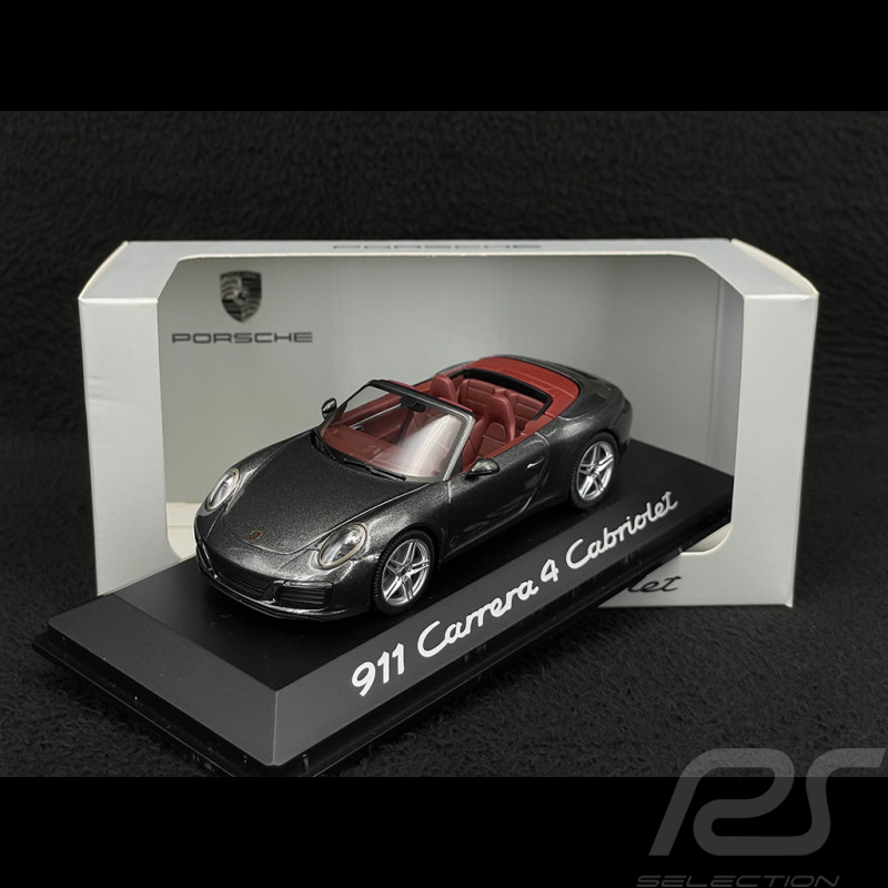 Porsche 911 Carrera 4 Cabriolet Type 991.2 2015 Graphite Grey 1/43 Herpa WAP0201010G