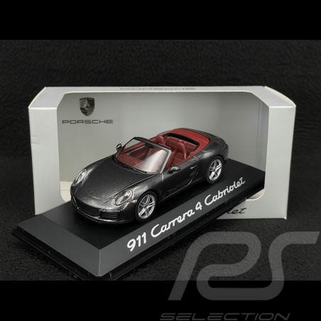 Porsche 911 Carrera 4 Cabriolet Typ 991.2 2015 Graphitgrau 1/43 Herpa WAP0201010G