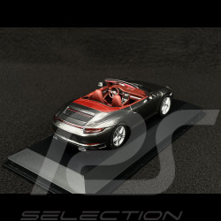Porsche 911 Carrera 4 Cabriolet Type 991.2 2015 Graphite Grey 1/43 Herpa WAP0201010G