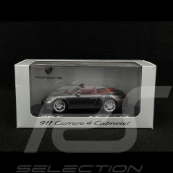 Porsche 911 Carrera 4 Cabriolet Type 991.2 2015 Graphite Grey 1/43 Herpa WAP0201010G