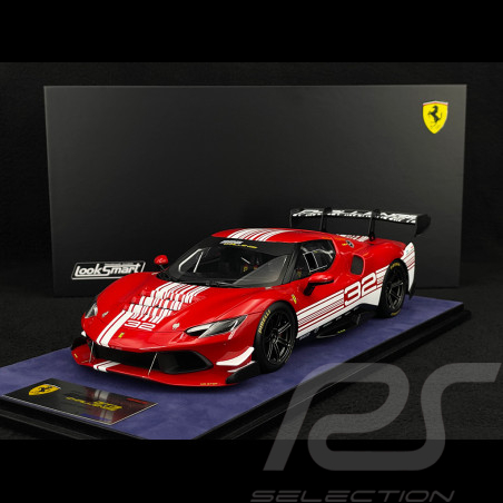Ferrari 296 Challenge n° 32 2023 Rouge / Blanc 1/18 Looksmart LS18RC027