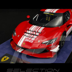 Ferrari 296 Challenge n° 32 2023 Red / White 1/18 Looksmart LS18RC027