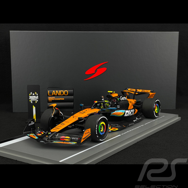 Lando Norris McLaren MCL39 n° 4 3. GP Abu Dhabi 2025 F1 mit Pit Board 1/18 Spark 18S1118