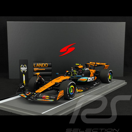 Lando Norris McLaren MCL39 n° 4 3. GP Abu Dhabi 2025 F1 mit Pit Board 1/18 Spark 18S1118