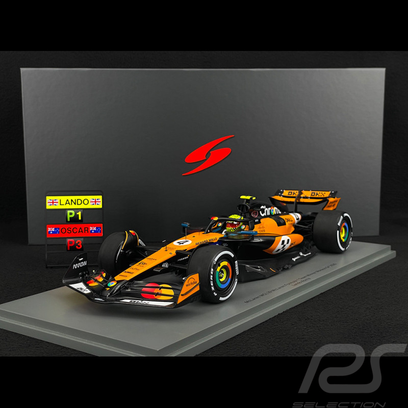Lando Norris McLaren MCL39 n° 4 Sieger GP Monaco 2025 F1 mit Pit Board 1/18 Spark 18S1011