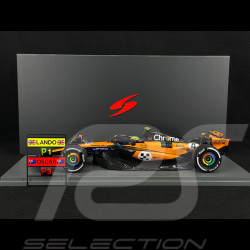 Lando Norris McLaren MCL39 n° 4 Winner Monaco GP 2025 F1 with Pit Board 1/18 Spark 18S1011