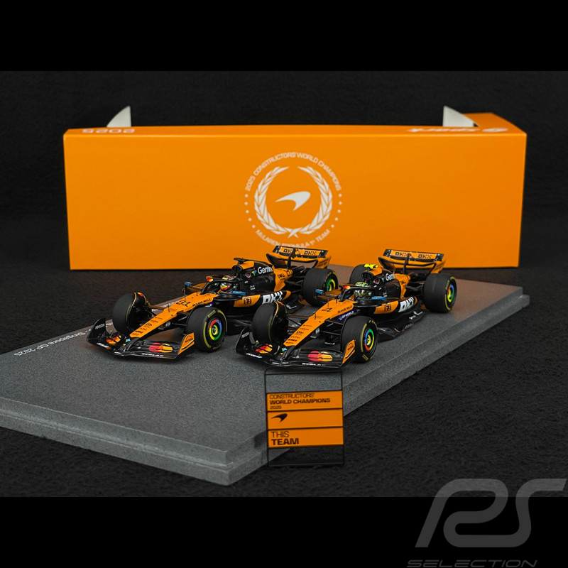 McLaren MCL39 Lando Norris n° 4 / Oscar Piastri n° 81 Sieger Konstrukteursweltmeisterschaft 2025 F1 1/43 Spark S9590