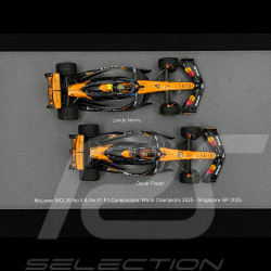 McLaren MCL39 Lando Norris n° 4 / Oscar Piastri n° 81 Vainqueur Championnat du Monde Constructeur 2025 F1 1/43 Spark S9590