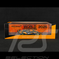 McLaren MCL39 Lando Norris n° 4 / Oscar Piastri n° 81 Sieger Konstrukteursweltmeisterschaft 2025 F1 1/43 Spark S9590