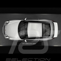 Porsche 911 GT2 Typ 996 2001 Silber 1/18 KK Scale KKDC181451