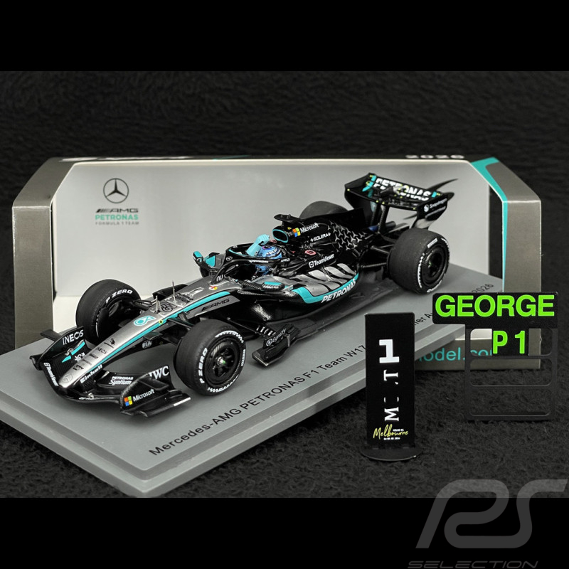 George Russell Mercedes-AMG W17 n° 63 Winner Australian GP 2026 F1 with Pit Board 1/43 Spark S9380